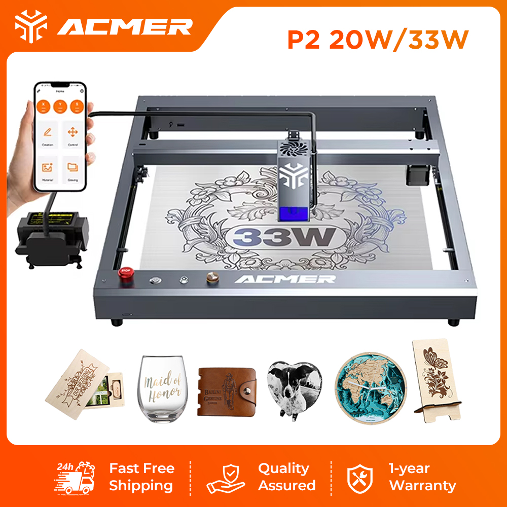 Industrial Laser Engraver - ACMER P2 33W Macchina per Incisione